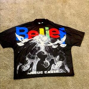 Black Graphic Men's Shirt